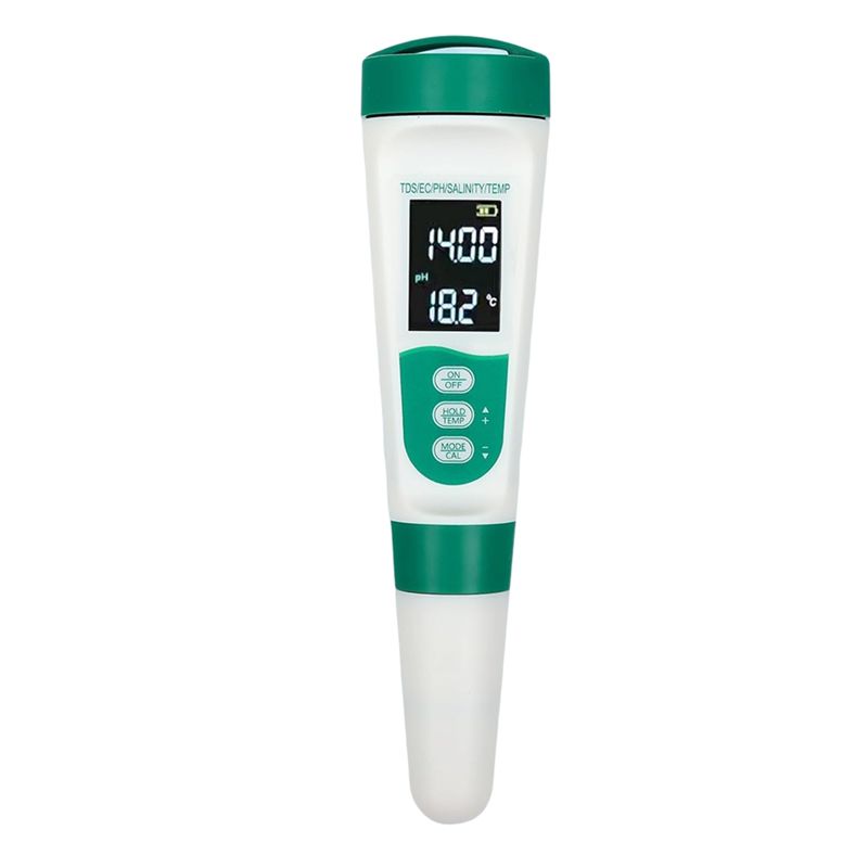 Ec Meter Digital - Misuratore Digitale AT02-5 5-in-1 per pH,