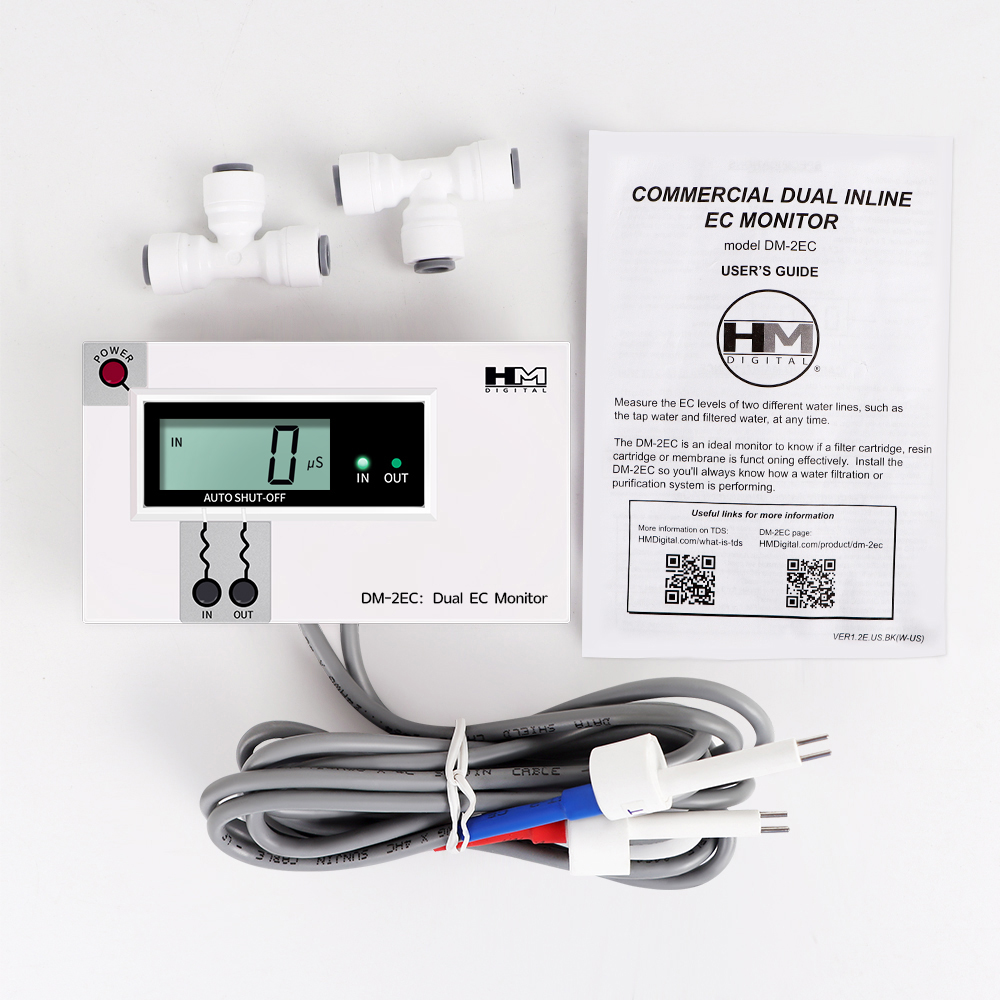 Ec Meter Digital - Tester digitale della qualità dell'acqua Doppia