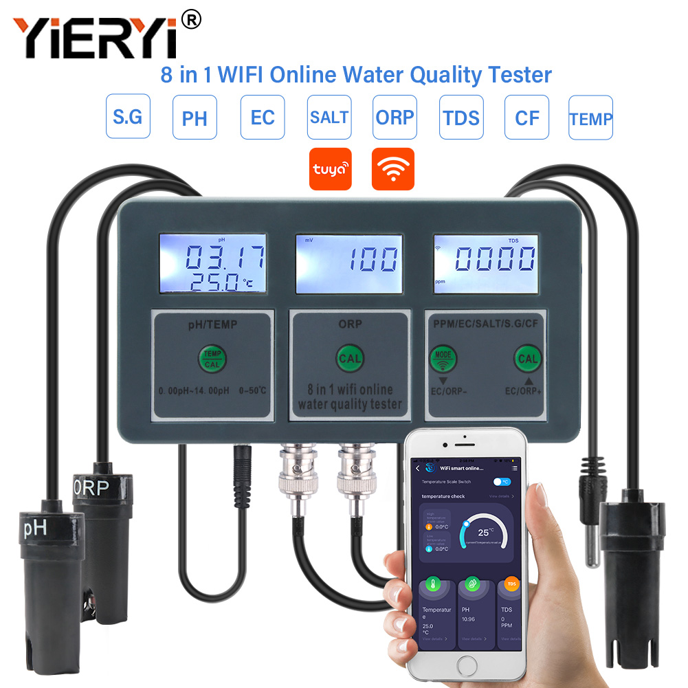Ph Up Down Solution - Yieryi WiFi Tuya Smart PH ORP